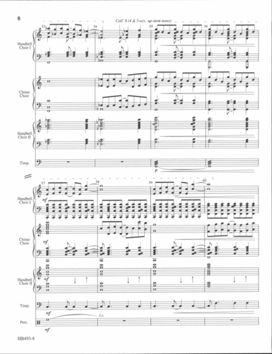 The Light of the World - full score Handbell Choir scores gallery preview page 8