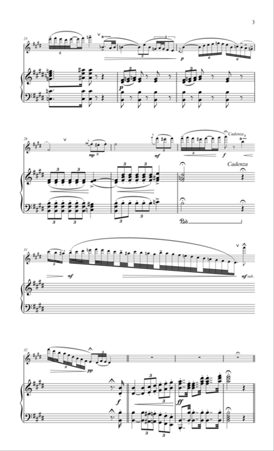 Boehm, The German Variations for flute & piano Flute Solo scores gallery preview page 3