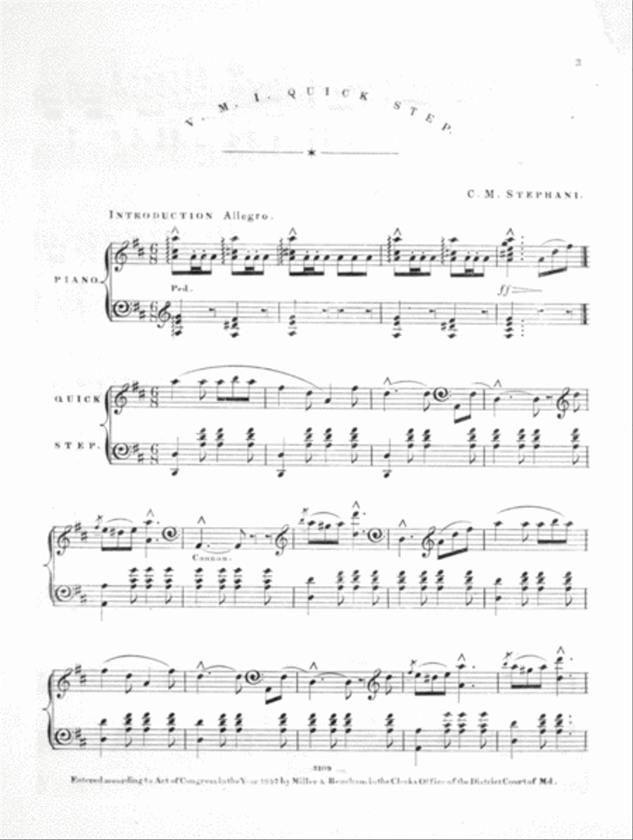V.M.I. Virginia Military Institute March Piano Solo scores gallery preview page 2