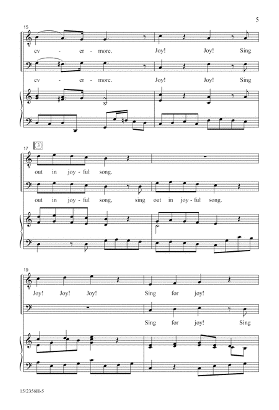 Sing for Joy! Sing for Joy! TB scores gallery preview page 6