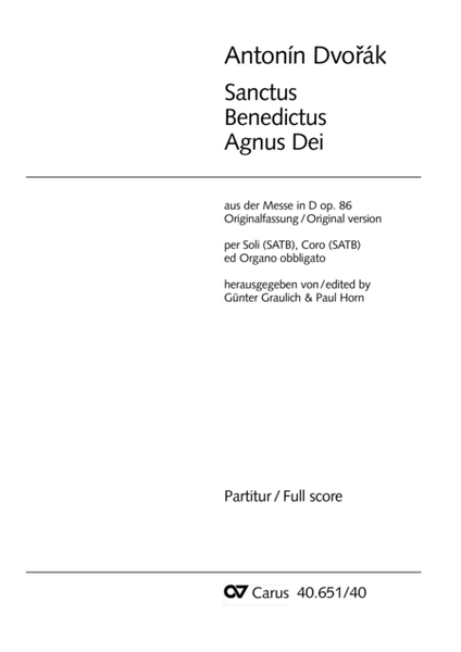 Sanctus, Benedictus and Agnus Dei