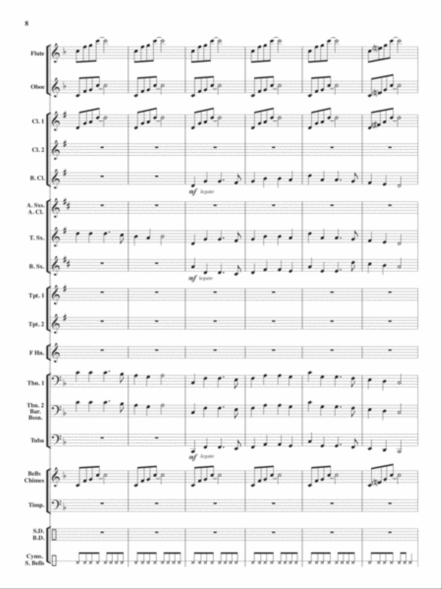An Angelic Christmas Concert Band scores gallery preview page 7