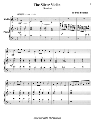 The Silver Violin-violin/piano