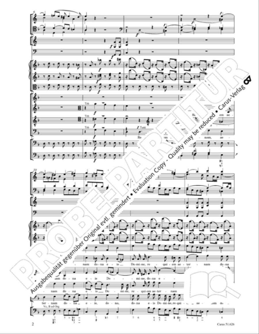Missa longa in C major (Missa longa in C) 4-Part scores gallery preview page 14