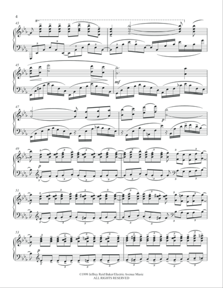 Rachmaninoff/Baker - Sonata for Two Pianos in G Minor: 3rd Movement 2 Pianos, 4-Hands scores gallery preview page 5