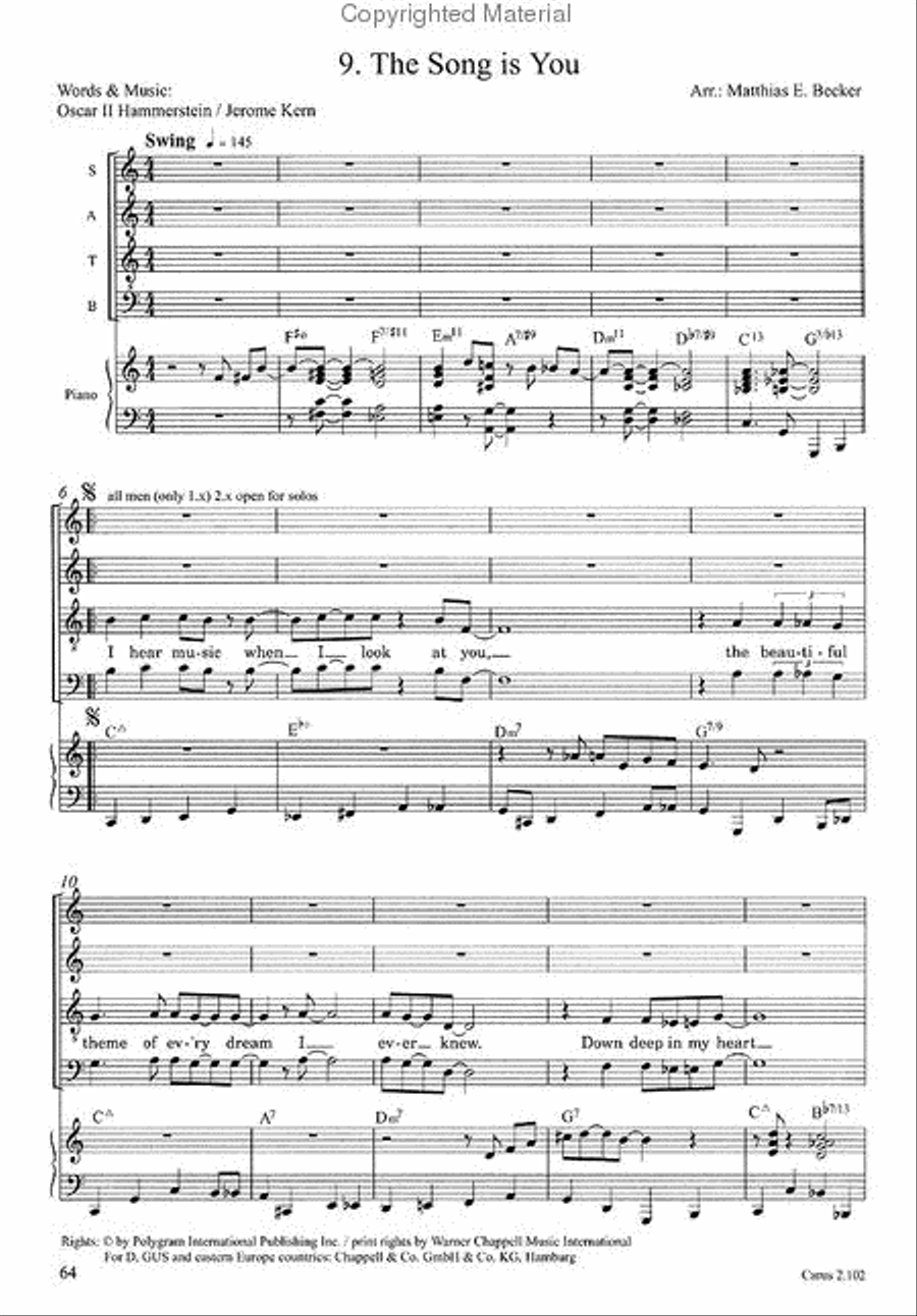 A Jazzy Dozen - Arrangements for Jazz and Pop Choir Choir scores gallery preview page 10