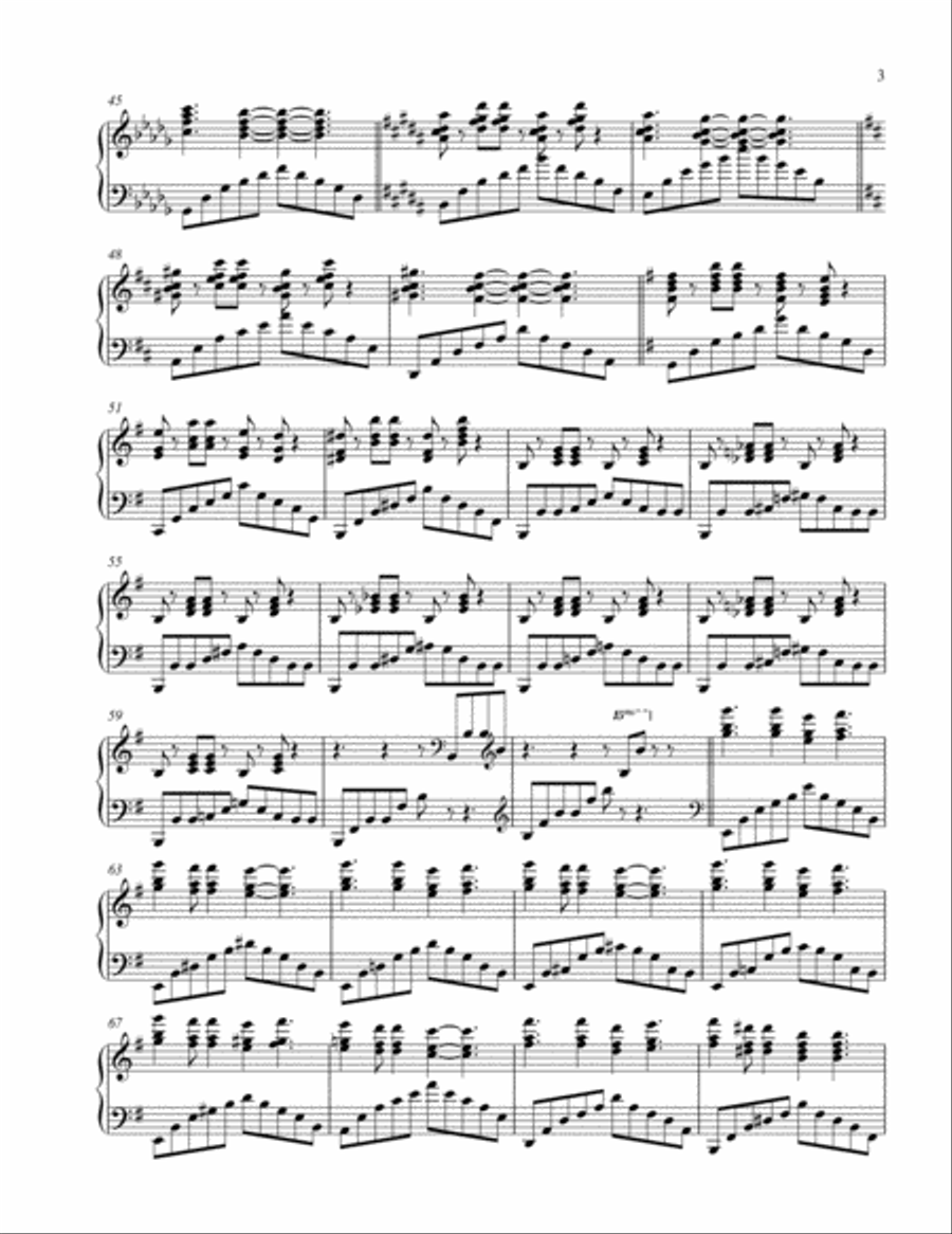 Theme from Nineveh Piano Solo scores gallery preview page 3