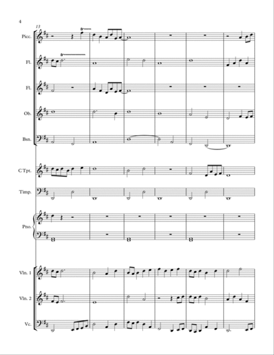 Opus 54 - Dedicated to Alans String Orchestra scores gallery preview page 4