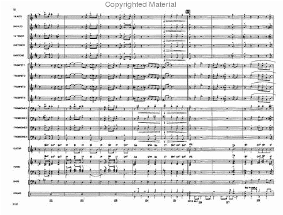 A Shuffle for Uncle Guido Jazz Ensemble scores gallery preview page 17