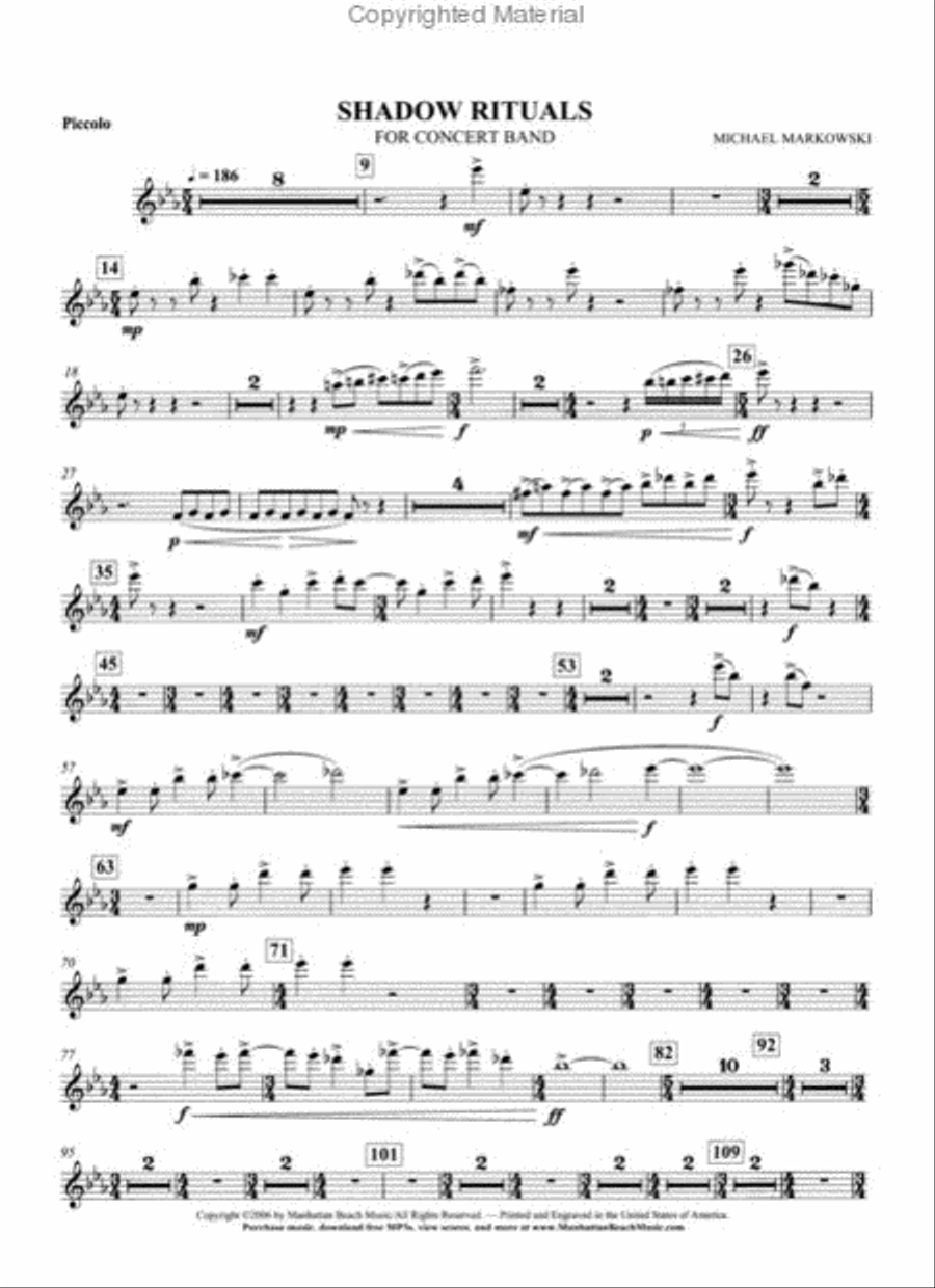 Shadow Rituals Concert Band scores gallery preview page 4