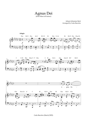 Agnus Dei - Mass B Minor BACH - Eb minor Chords