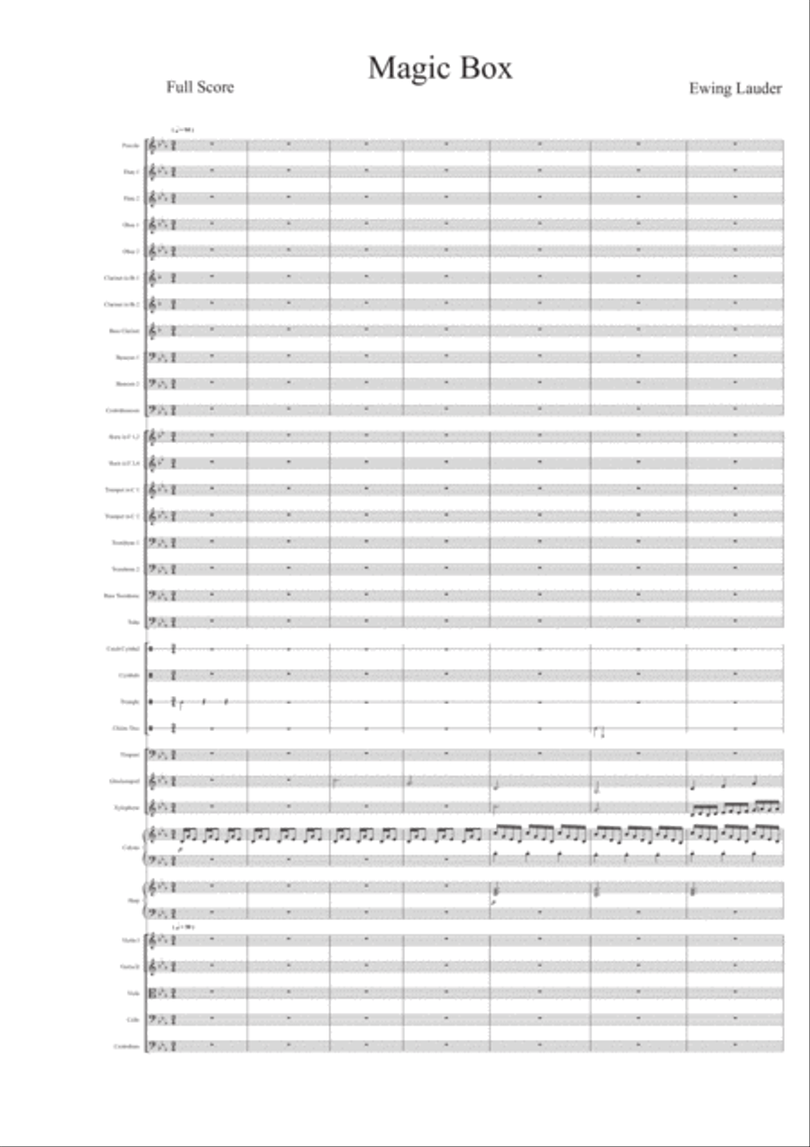 Magic Box Magic Box Full Orchestra scores gallery preview page 1