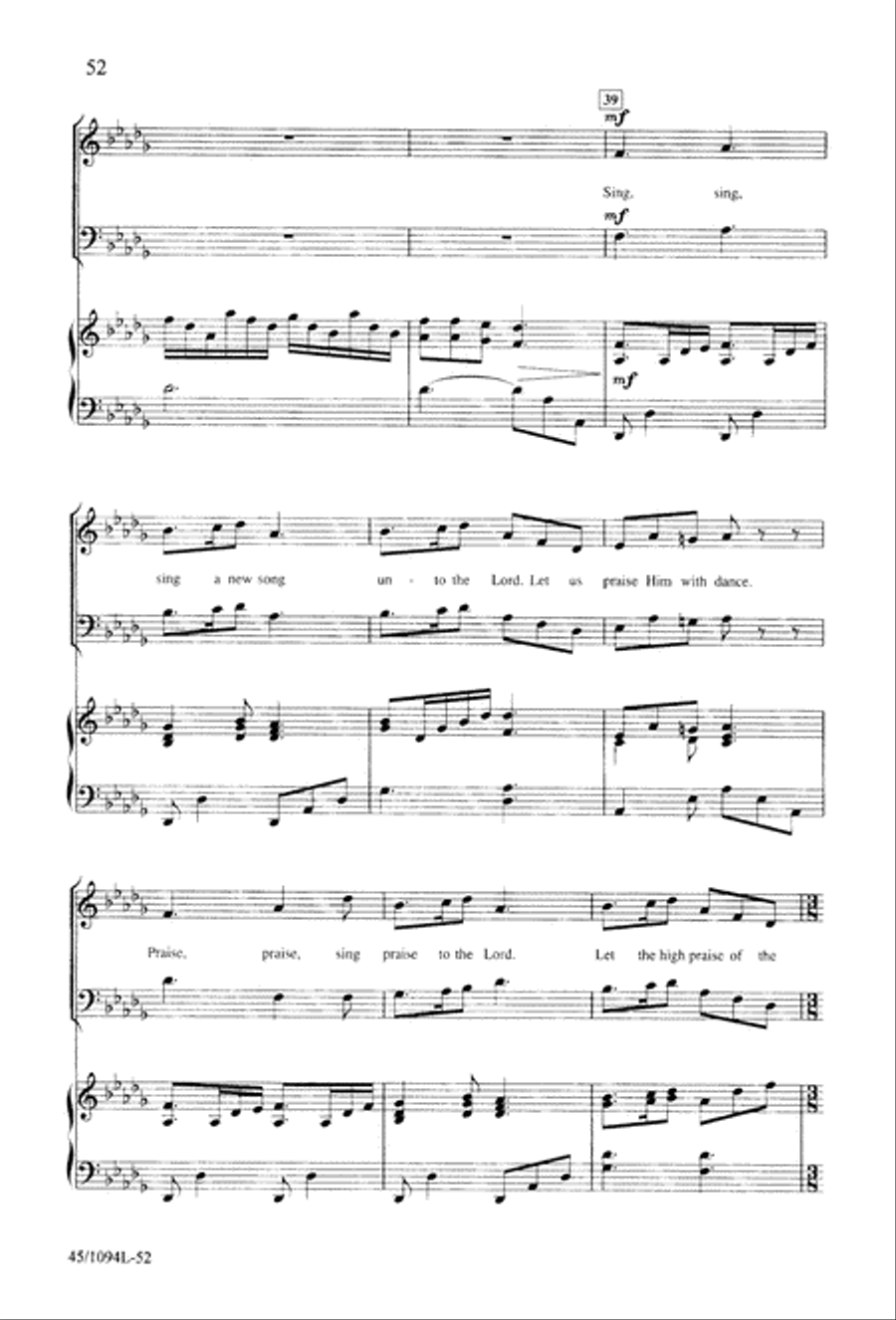 10 Anthems for about 10 Singers Unison Choir scores gallery preview page 53