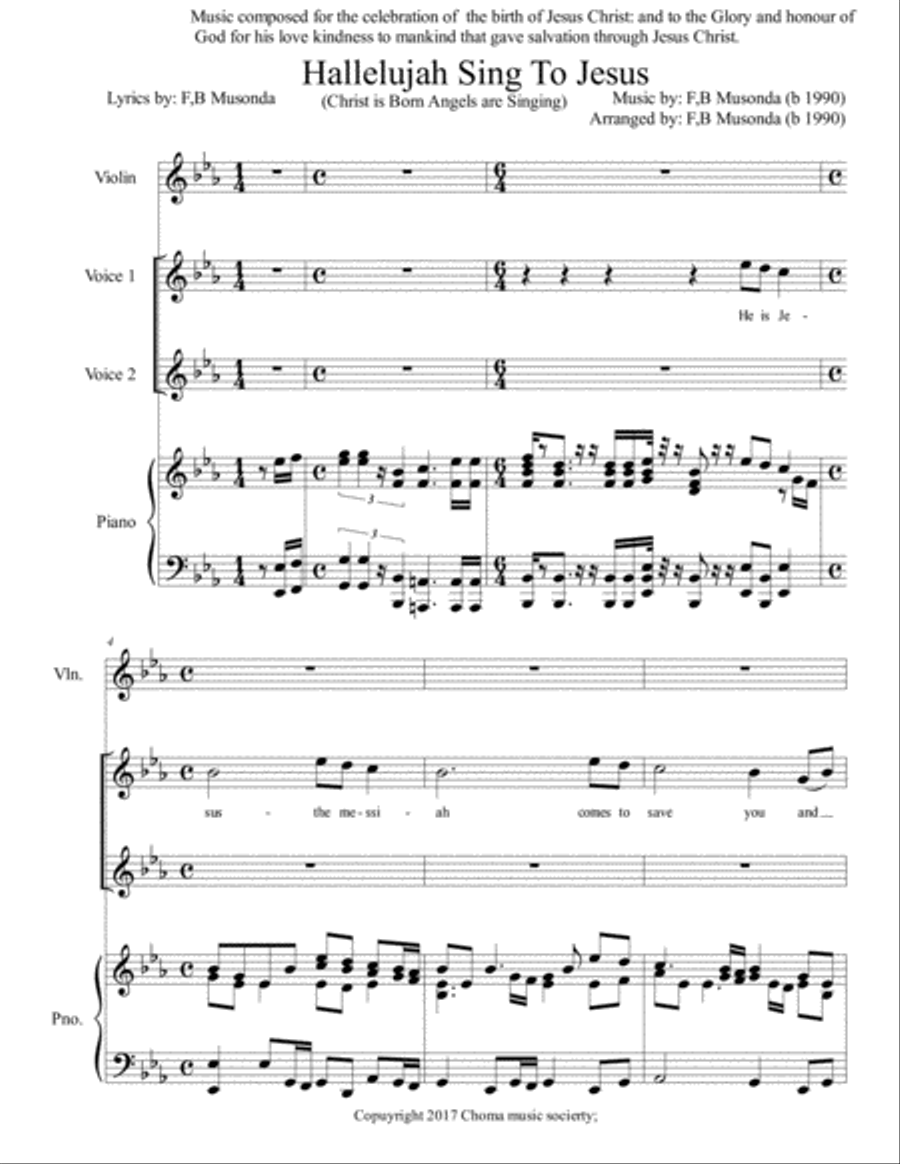 Choral piano 4-Part scores gallery preview page 1