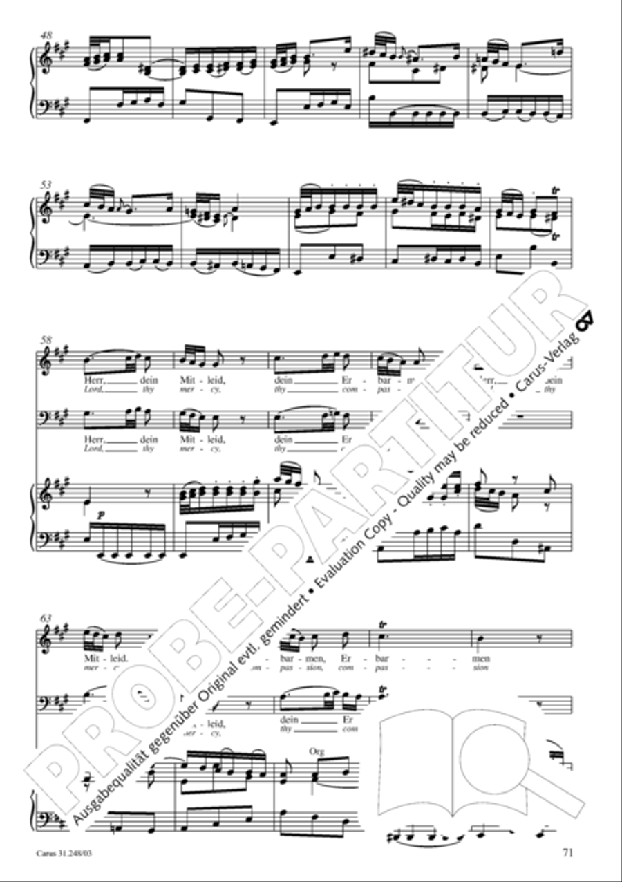 Christmas oratorio (Weihnachtsoratorium, Teile I-III) 4-Part scores gallery preview page 76