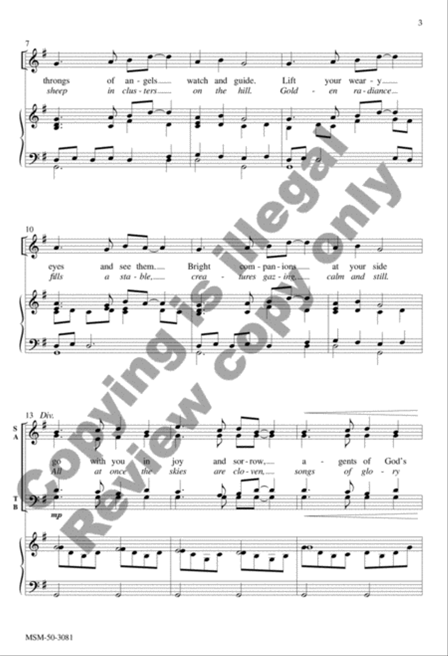 The Gift of Angels The Gift of Angels 4-Part scores gallery preview page 3