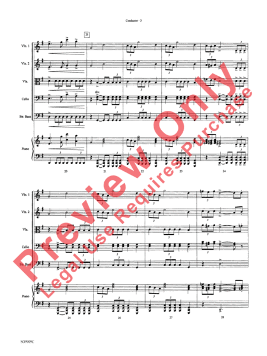 Star Wars (Main Theme) String Orchestra scores gallery preview page 6