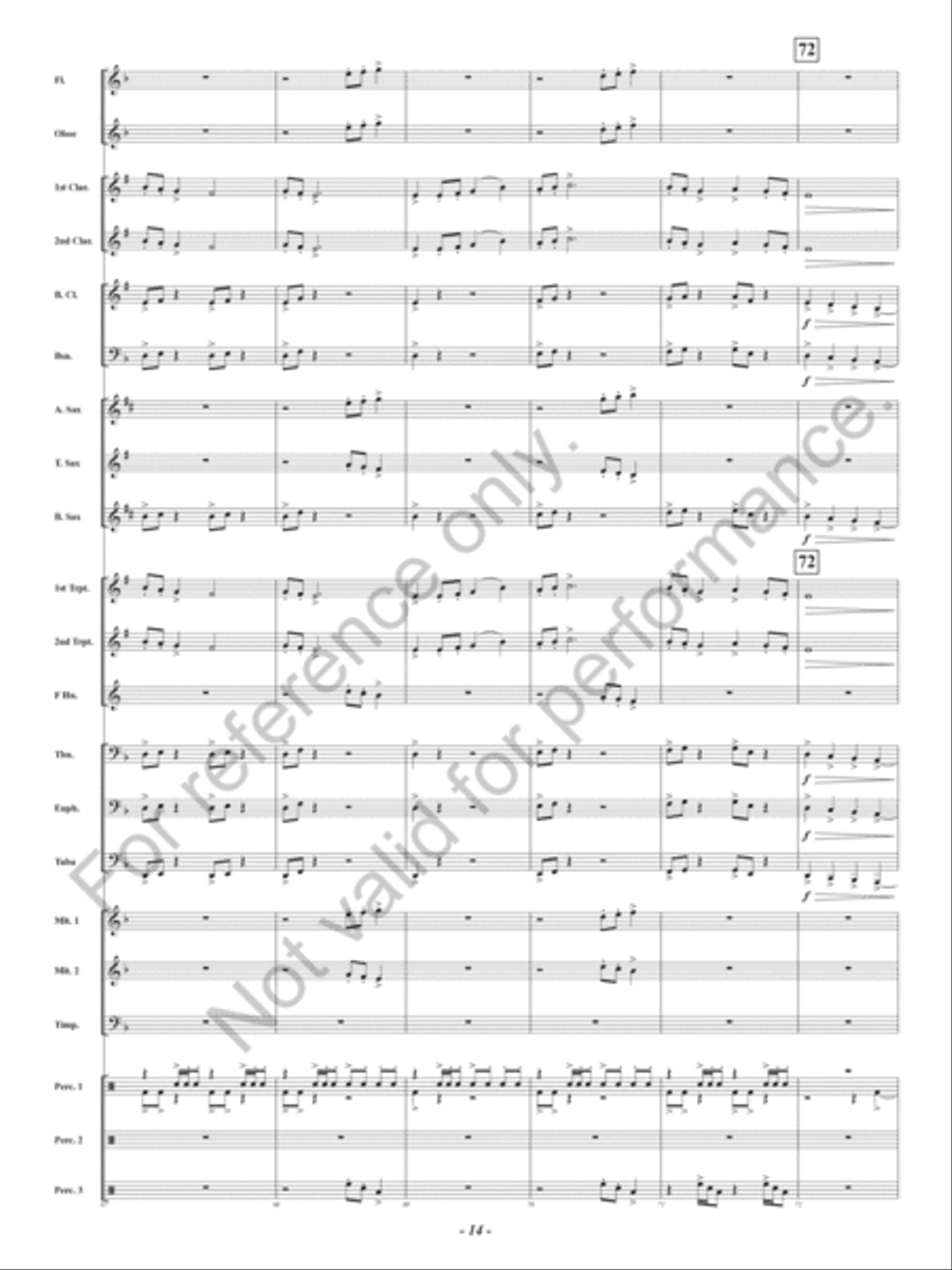 Dragonflight at Dawn Concert Band scores gallery preview page 15