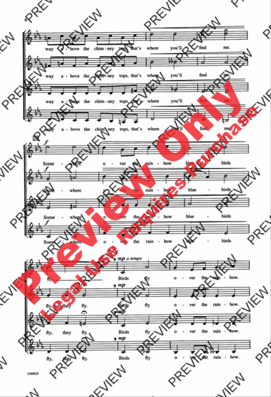 Over the Rainbow SSAA scores gallery preview page 5