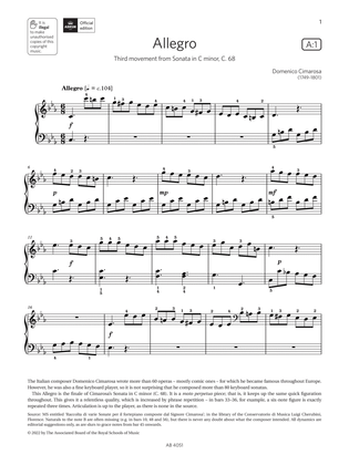 Allegro (Grade 5, list A1, from the ABRSM Piano Syllabus 2023 & 2024)