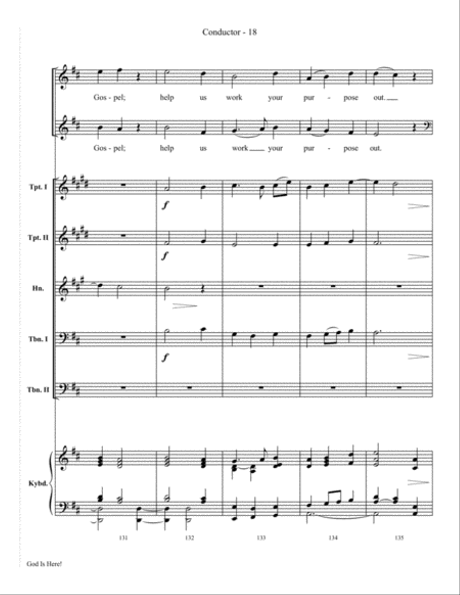 God Is Here 4-Part scores gallery preview page 20