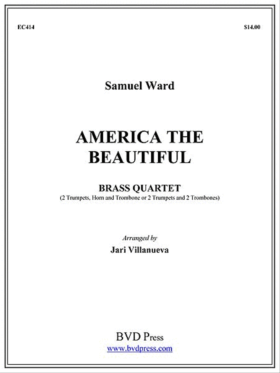 America the Beautiful Brass Quartet scores gallery preview page 1