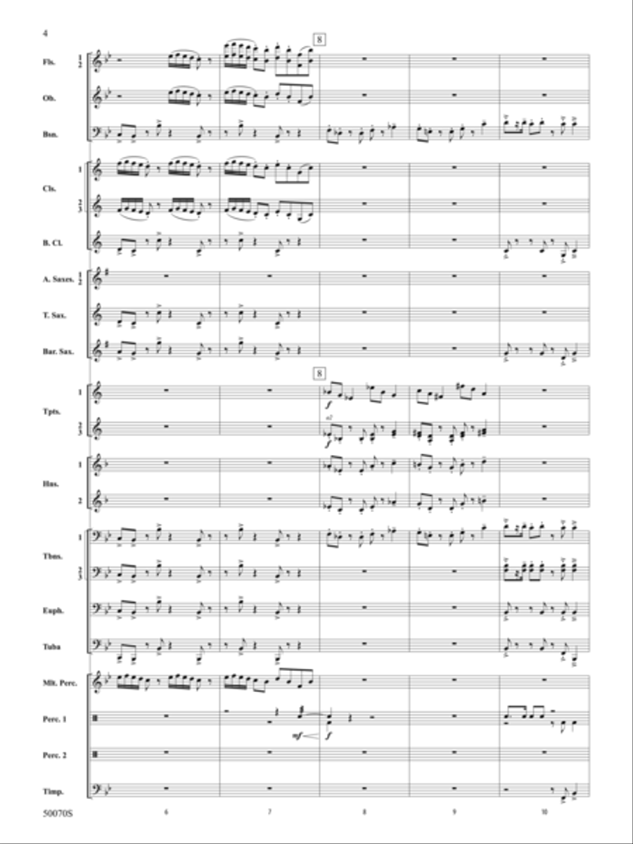 Fantastic Beasts: The Secrets of Dumbledore: Score Concert Band scores gallery preview page 4