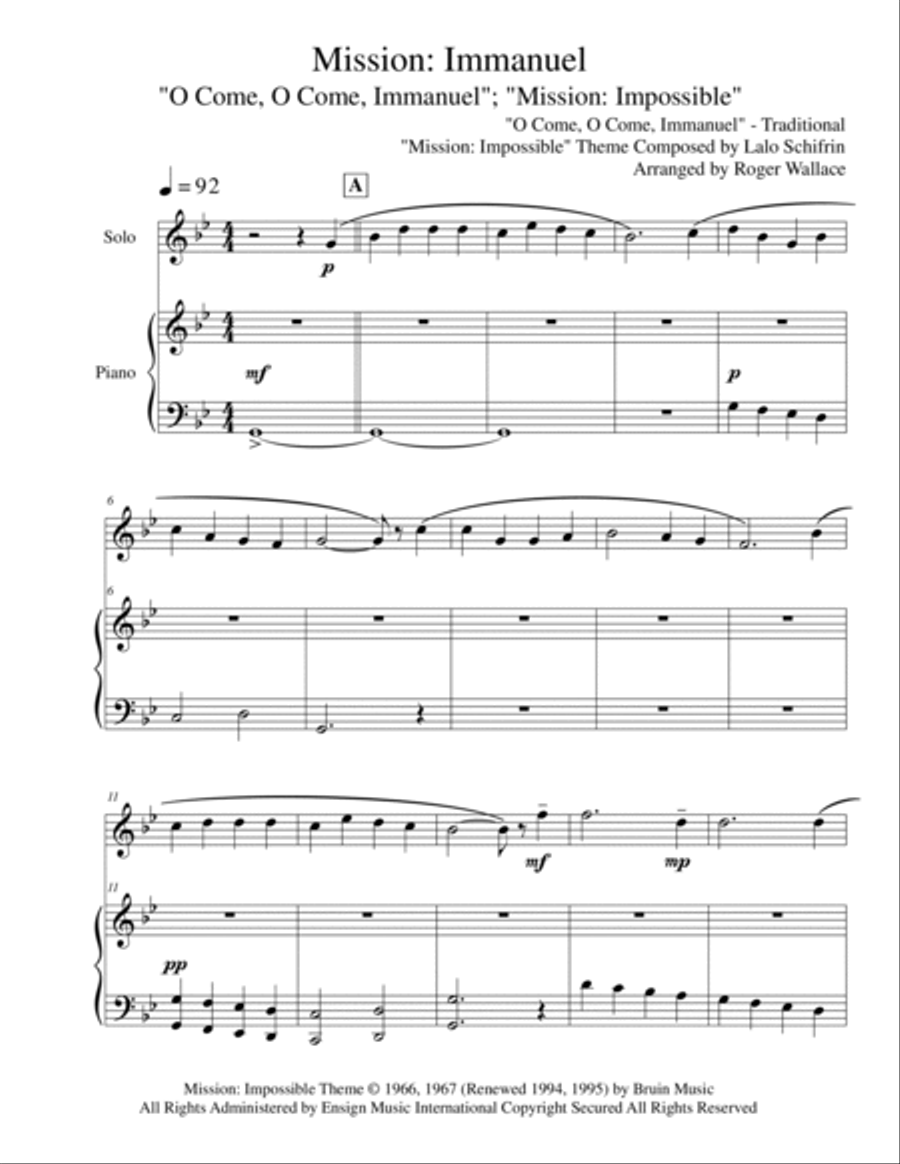 Mission: Impossible Theme Flute Solo scores gallery preview page 3
