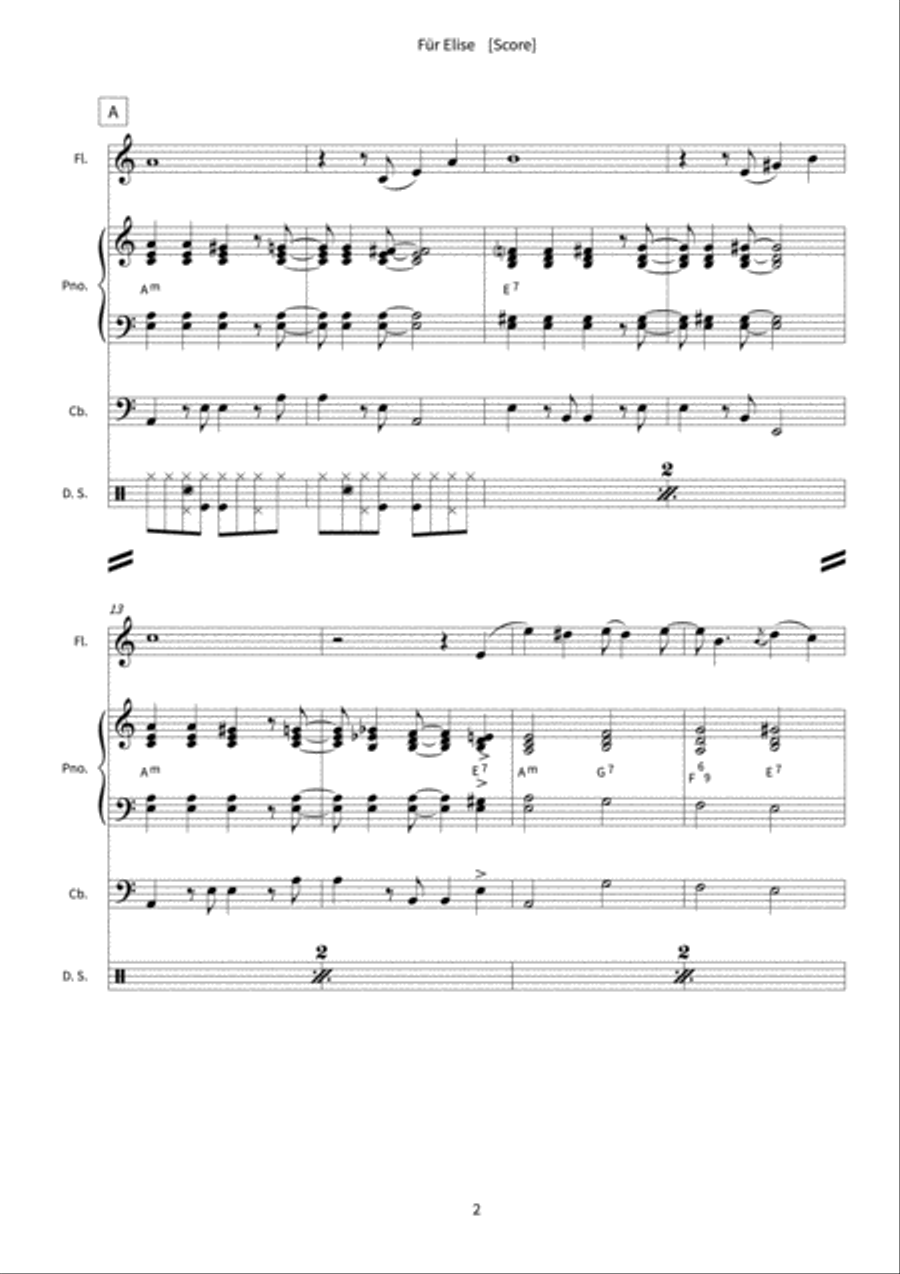 Für Elise Orchestra scores gallery preview page 4