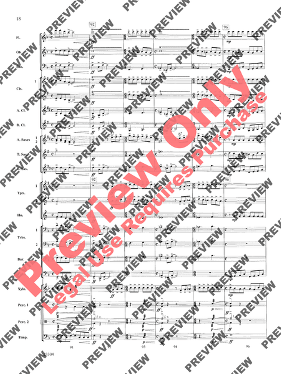 Ciudad de Festivales Concert Band scores gallery preview page 19