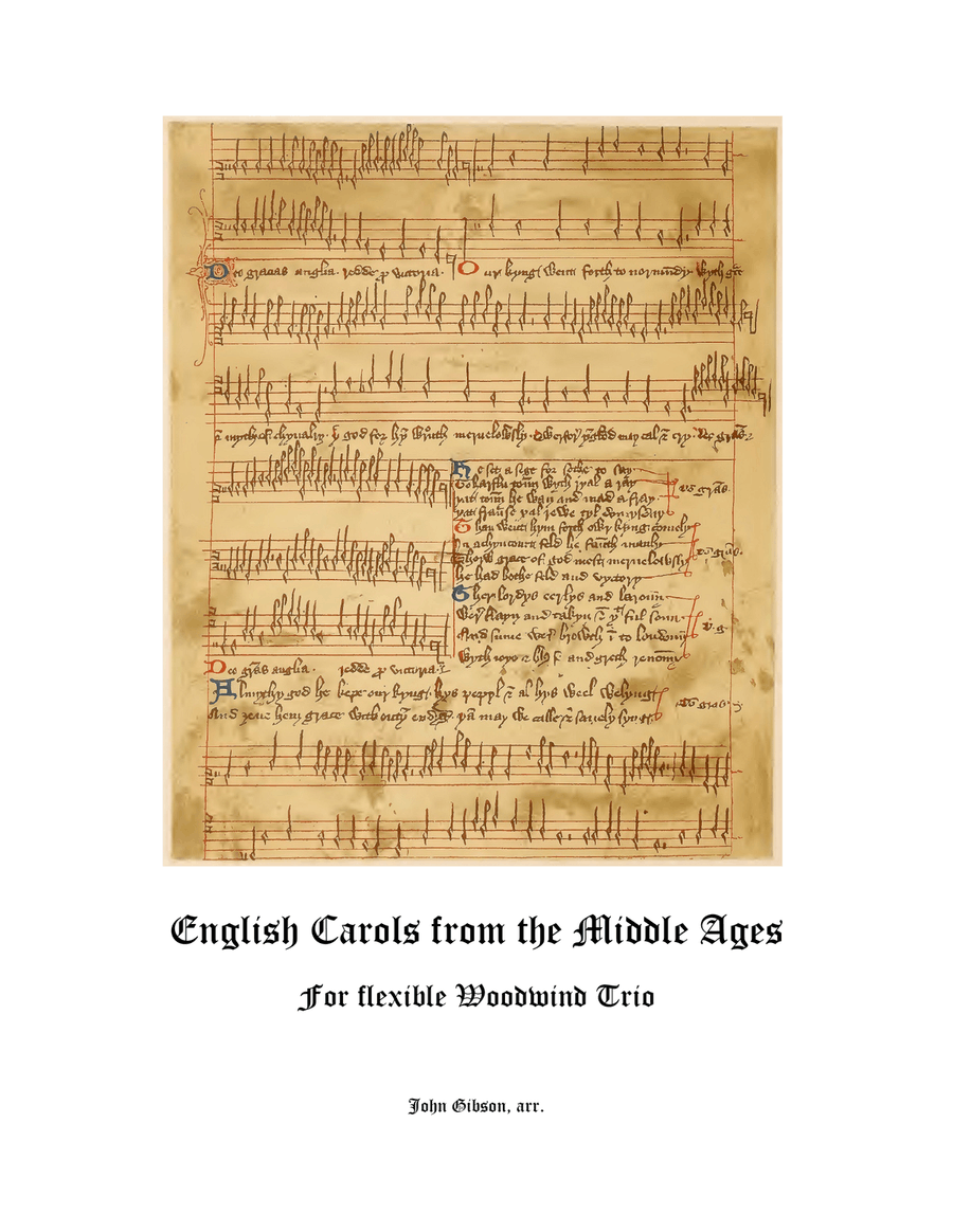 English Carols from the Middle Ages - flexible woodwind trio Woodwind Trio scores gallery preview page 1