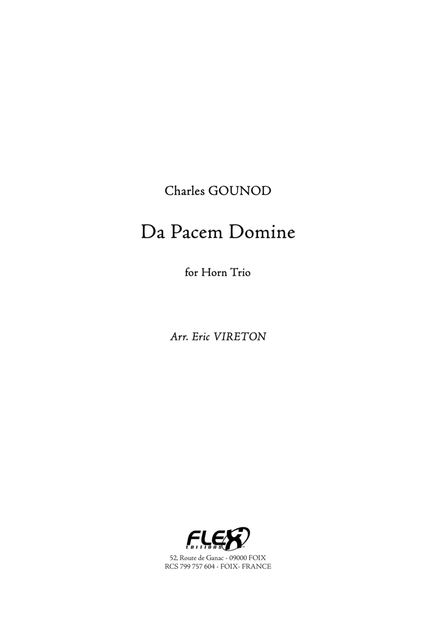 Da Pacem Domine Woodwind Trio scores gallery preview page 1