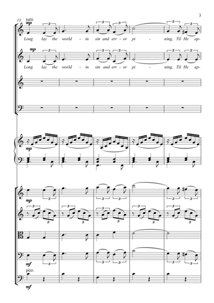 O Holy Night for SATB Piano and String orchestra image number null