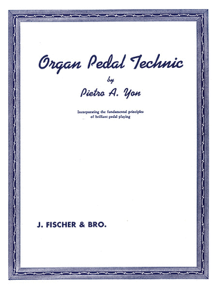 Book cover for Organ Pedal Technic