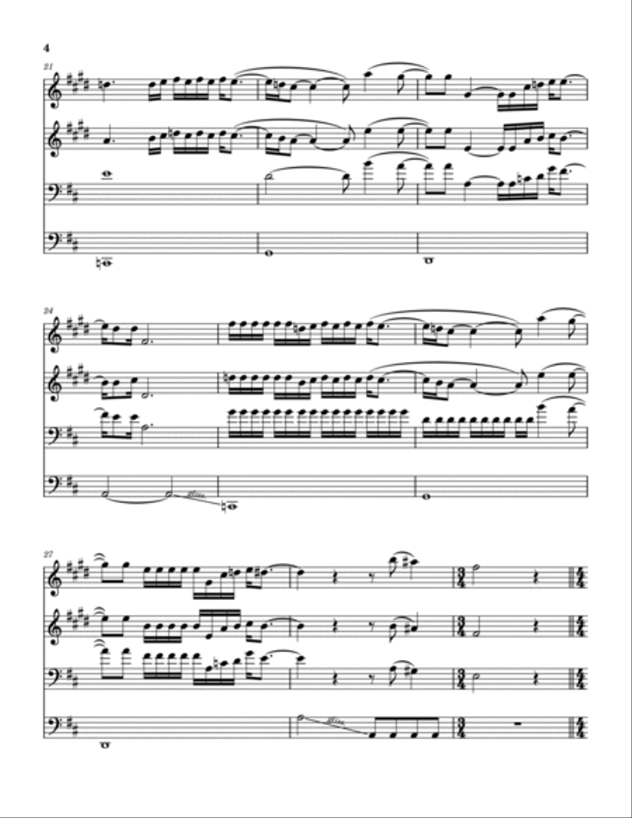 Crazy Brass Quartet scores gallery preview page 5