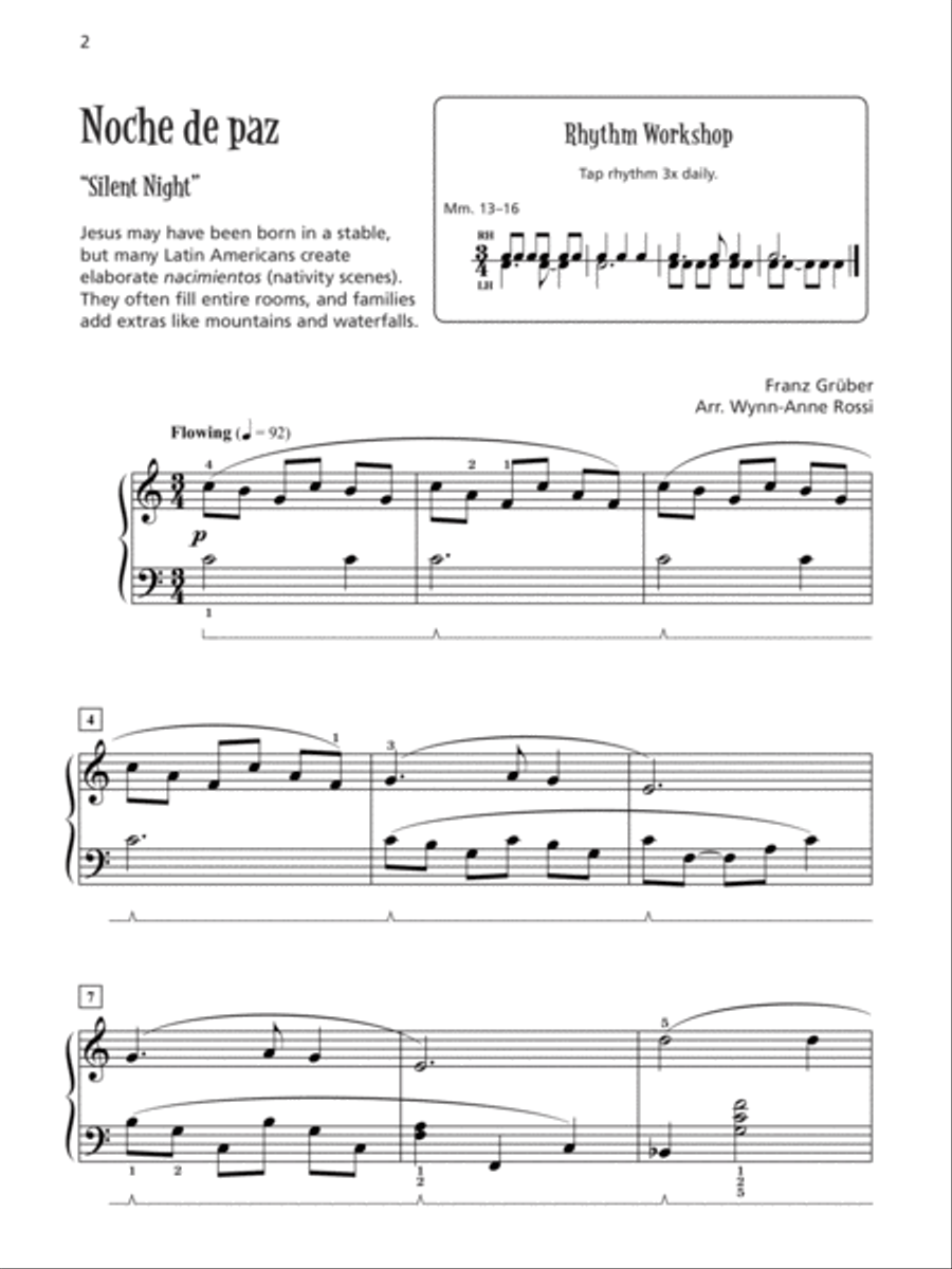 Música de Navidad, Books 1 & 2 (Value Pack) Easy Piano scores gallery preview page 6