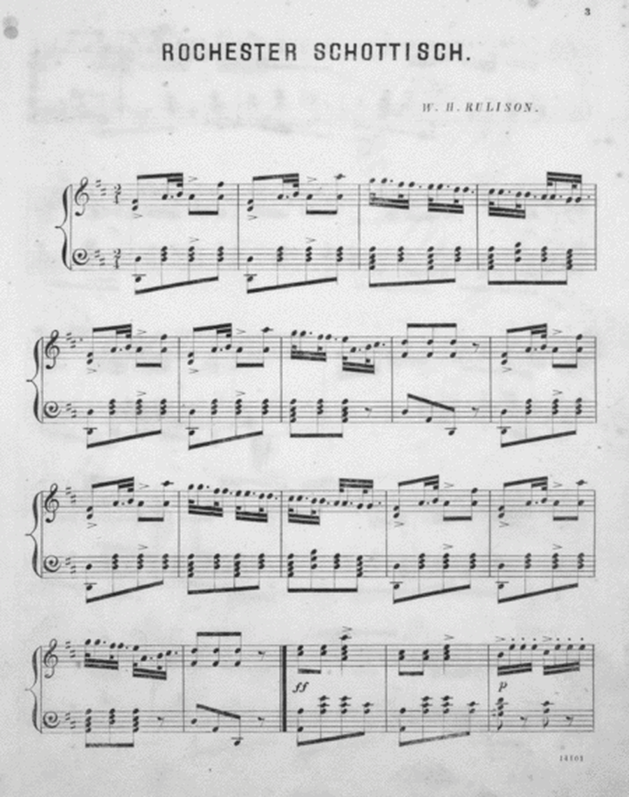 The Rochester Schottisch for the Piano