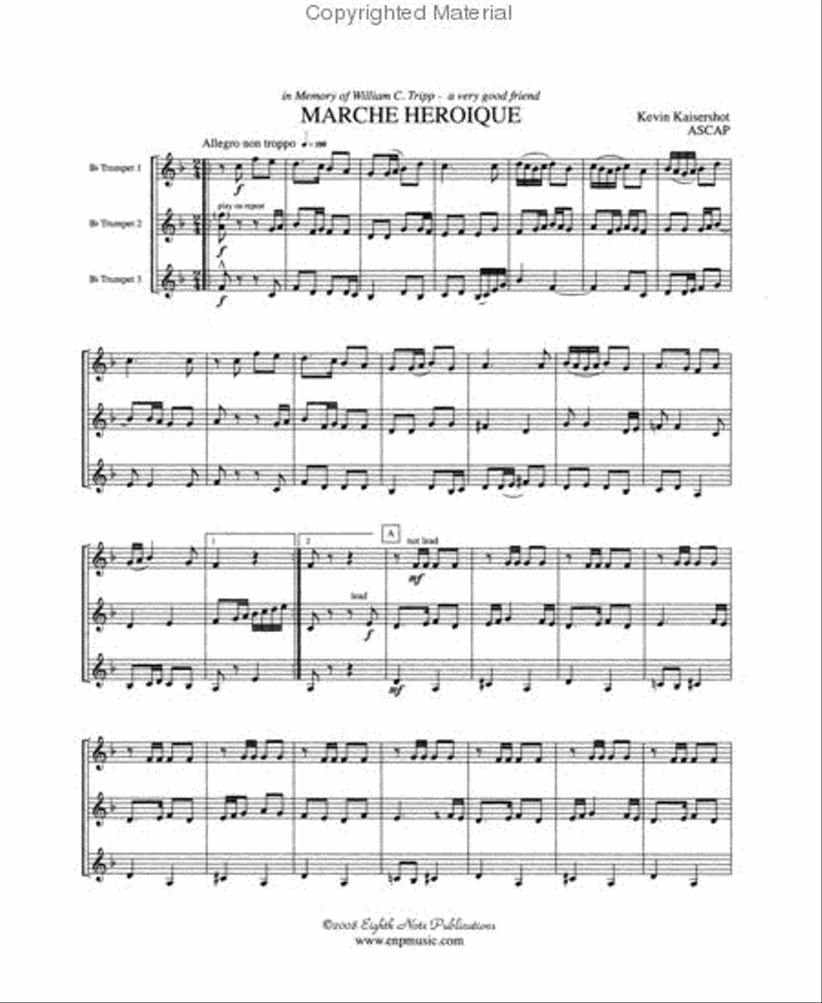 Marche Heroique Marche Heroique Small Ensemble scores gallery preview page 2