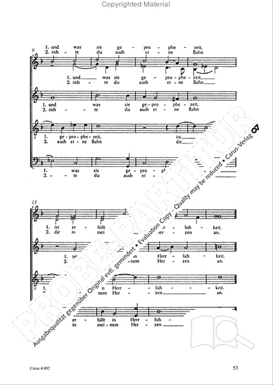 Eccard: 29 Choralbearbeitungen Collection / Songbook scores gallery preview page 54