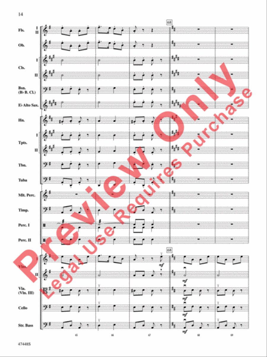 I'm Seventeen Come Sunday Full Orchestra scores gallery preview page 15