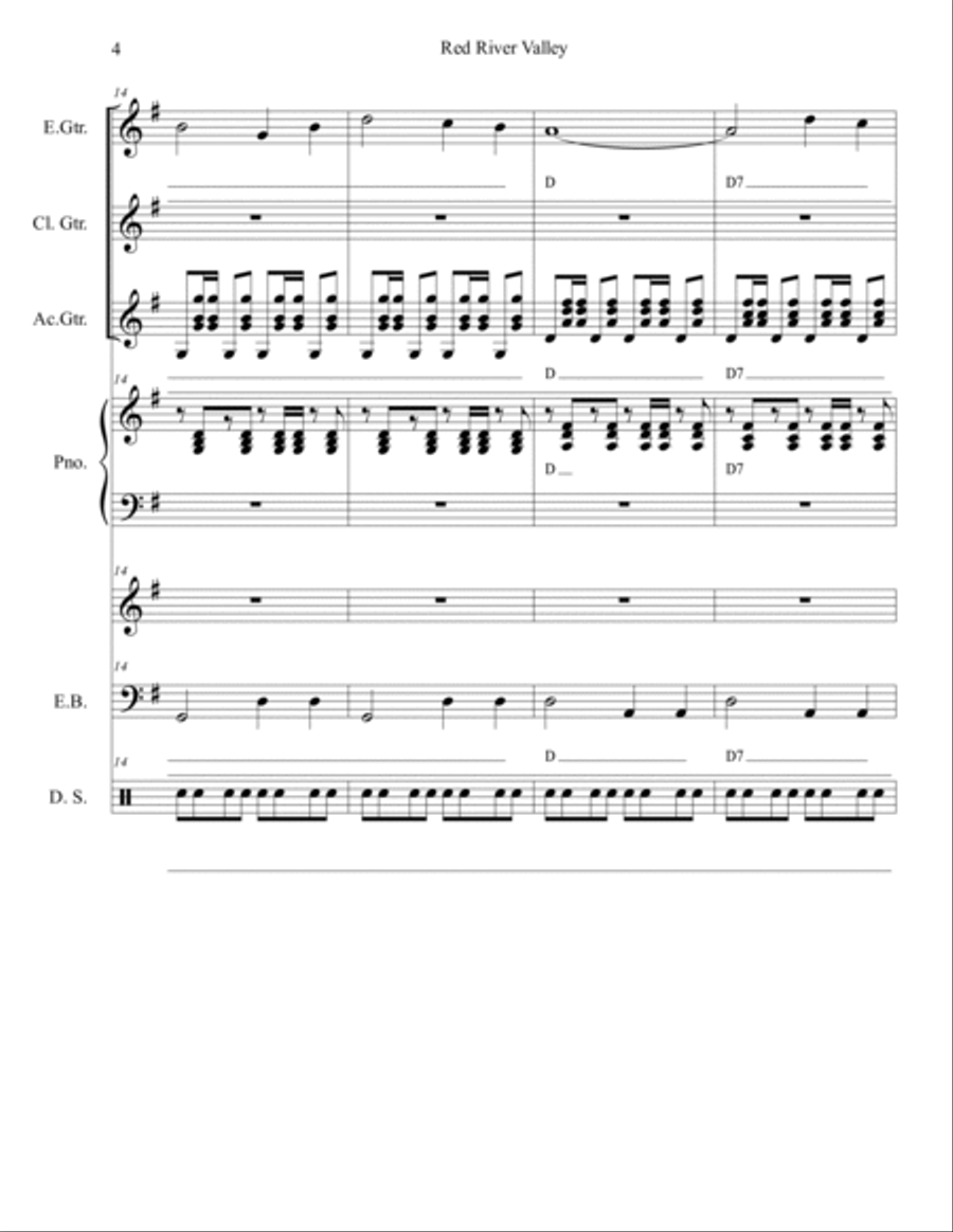 Red River Valley Large Ensemble scores gallery preview page 4