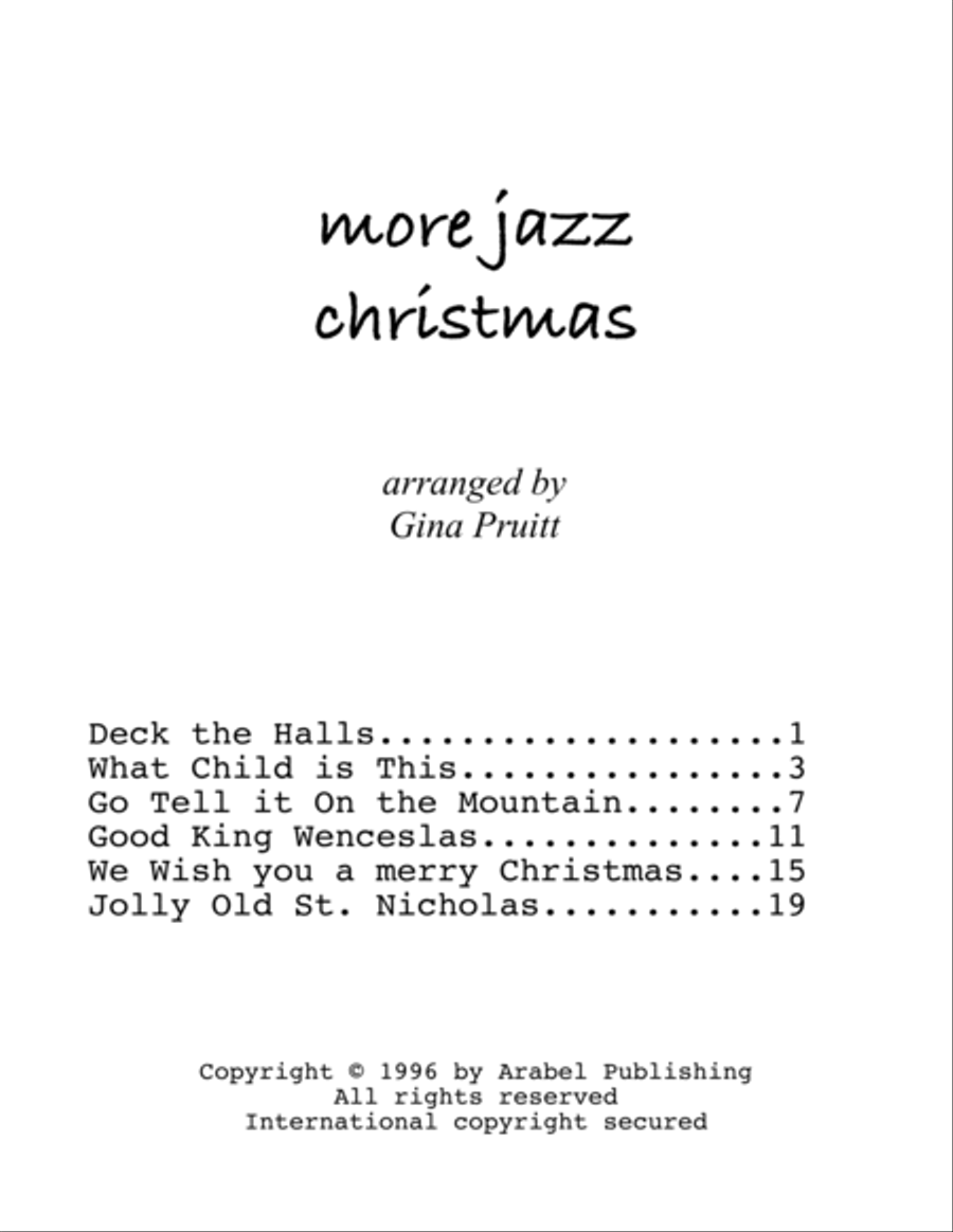 More Jazz Christmas Piano Solo scores gallery preview page 2