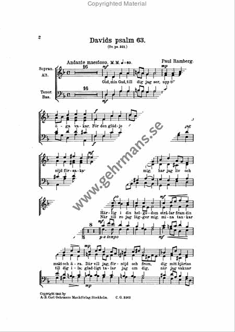 Davids psalm 63 Divisi scores gallery preview page 2
