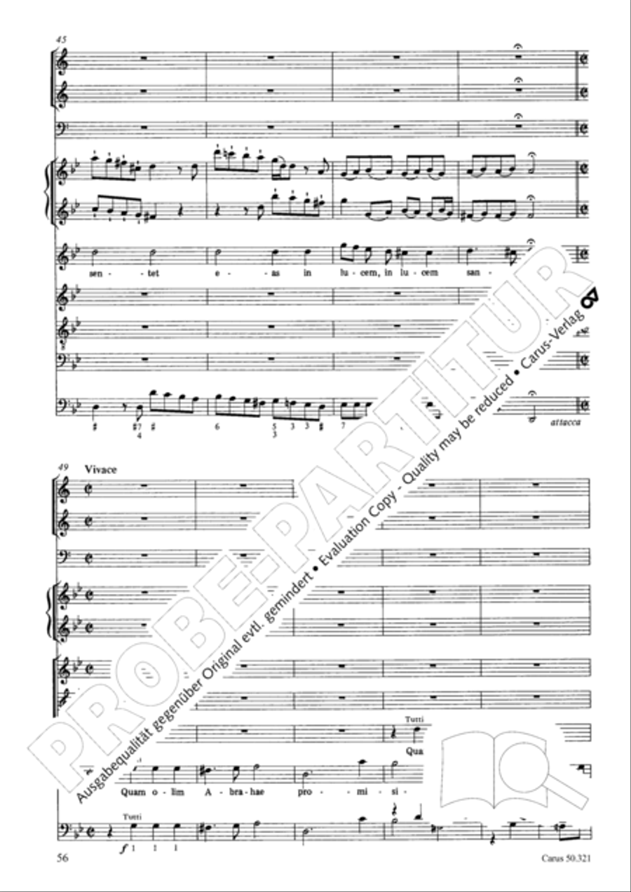 Requiem in C minor 4-Part scores gallery preview page 62