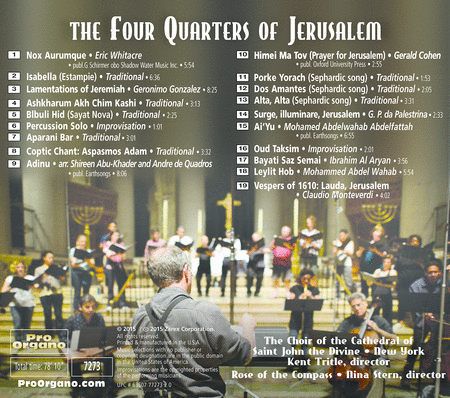 Choir of Cathedral Church of St. John the Divine, New York: The Four Quarters of Jerusalem