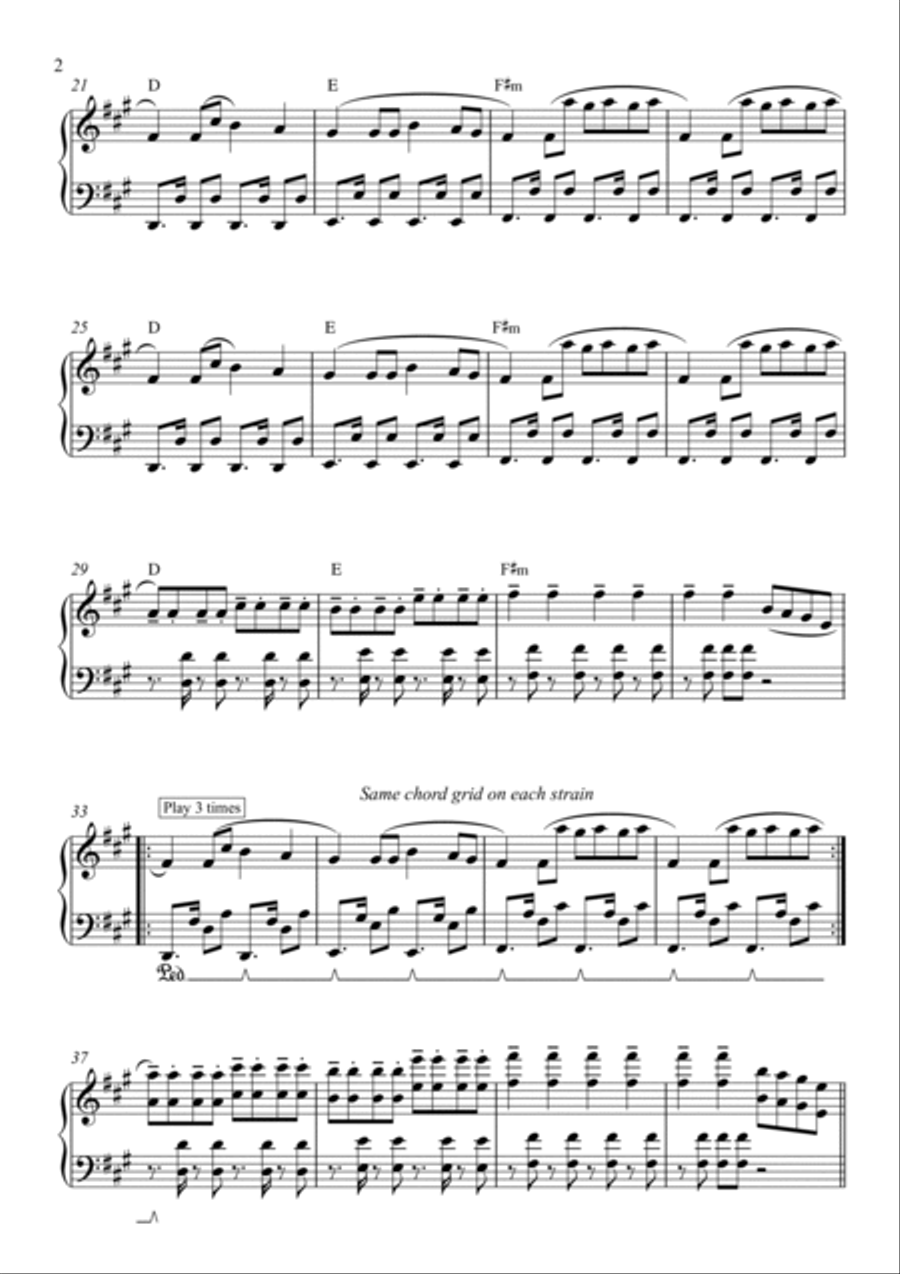 Astronomia Piano Solo scores gallery preview page 2