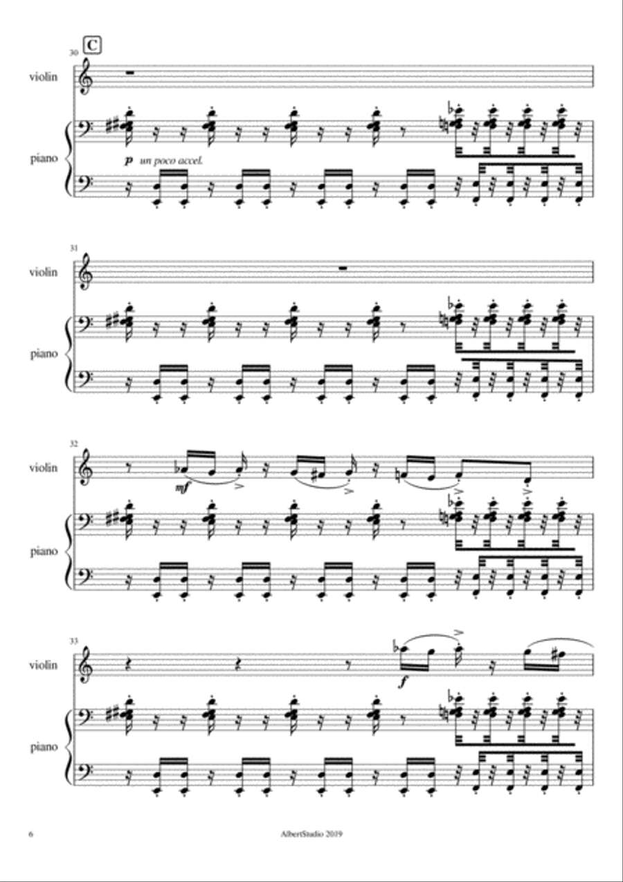 Storm Violin Solo scores gallery preview page 6
