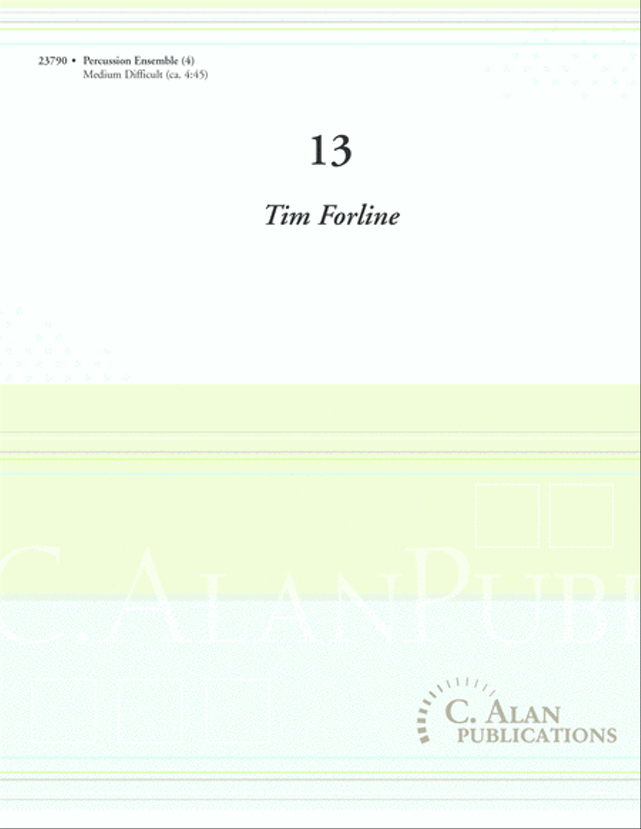 13 Percussion Ensemble scores gallery preview page 1