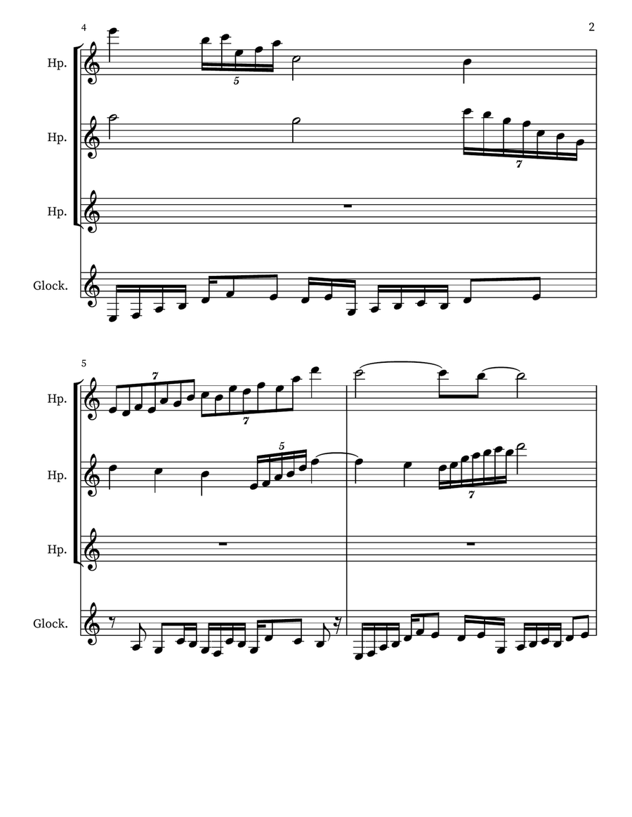 Z 239 for 3 Harps & Glockenspiel Glockenspiel scores gallery preview page 2