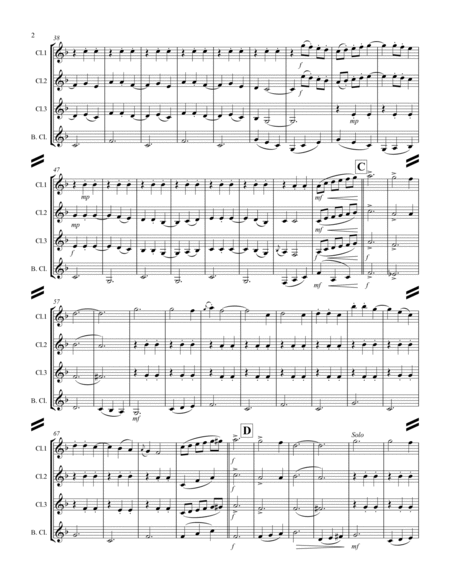 Cielito lindo (for Clarinet Quartet) image number null